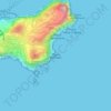 Mappa topografica Punta Massullo, altitudine, rilievo