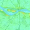 Mappa topografica Cantone Cisa, altitudine, rilievo
