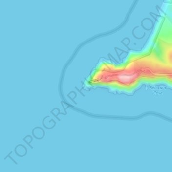 Mappa topografica Point Reyes, altitudine, rilievo