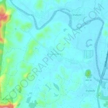Mappa topografica Ban Doi Hang, altitudine, rilievo
