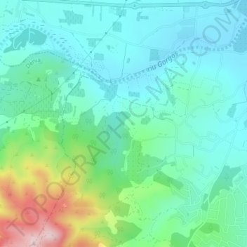 Mappa topografica Tarraula, altitudine, rilievo