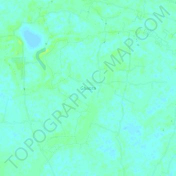 Mappa topografica Ghagra, altitudine, rilievo