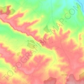 Mappa topografica Atauta, altitudine, rilievo