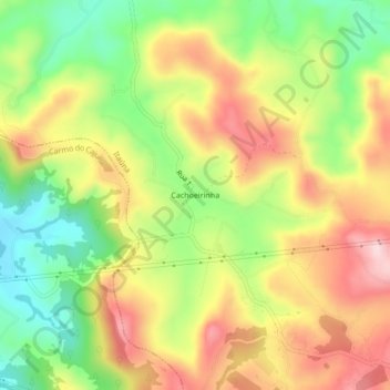 Mappa topografica Cachoeirinha, altitudine, rilievo