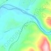 Mappa topografica Torrance, altitudine, rilievo