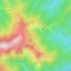 Mappa topografica Paraloup, altitudine, rilievo