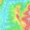 Mappa topografica Casigno, altitudine, rilievo
