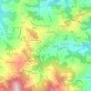 Mappa topografica Pentima, altitudine, rilievo
