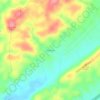 Mappa topografica Pine Grove, altitudine, rilievo