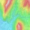 Mappa topografica Aujardière, altitudine, rilievo