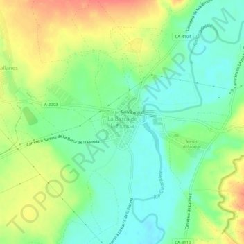 Mappa topografica La Barca de la Florida, altitudine, rilievo