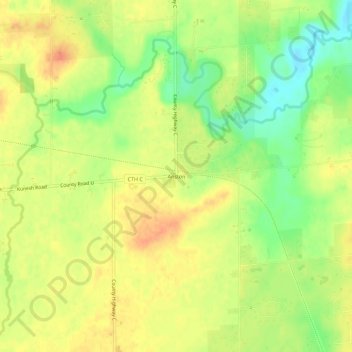 Mappa topografica Anston, altitudine, rilievo