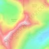 Mappa topografica Silvertip Mountain, altitudine, rilievo