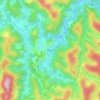 Mappa topografica Perobas, altitudine, rilievo