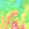 Mappa topografica Loure, altitudine, rilievo
