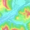 Mappa topografica Les Meules, altitudine, rilievo