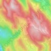 Mappa topografica La Correrie, altitudine, rilievo