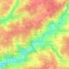 Mappa topografica La Gravoire, altitudine, rilievo