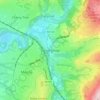Mappa topografica Marple Bridge, altitudine, rilievo
