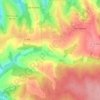 Mappa topografica Les Voges, altitudine, rilievo