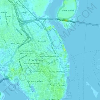 Mappa topografica Wragg Borough Homes, altitudine, rilievo