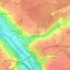 Mappa topografica Étiolles, altitudine, rilievo