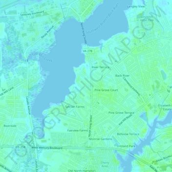 Mappa topografica Sherwood Park, altitudine, rilievo