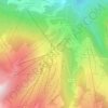 Mappa topografica Courchevel, altitudine, rilievo