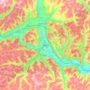 Mappa topografica Elmira, altitudine, rilievo