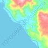 Mappa topografica Culipapa, altitudine, rilievo