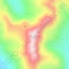 Mappa topografica Whatcom County, altitudine, rilievo