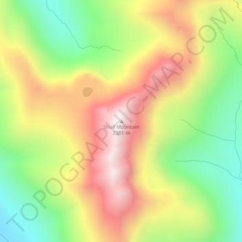 Mappa topografica Whatcom County, altitudine, rilievo