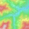 Mappa topografica Ponte Ceno di sopra, altitudine, rilievo