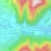 Mappa topografica Les Brons, altitudine, rilievo