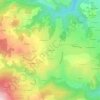 Mappa topografica Rossigneux, altitudine, rilievo