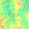 Mappa topografica Le Chiron des Trois Fusées, altitudine, rilievo