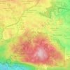 Mappa topografica Mártires de Chicago, altitudine, rilievo