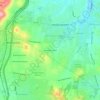 Mappa topografica Cloverland Acres, altitudine, rilievo