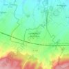 Mappa topografica Landrethun-lès-Ardres, altitudine, rilievo