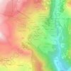 Mappa topografica Champagnod, altitudine, rilievo