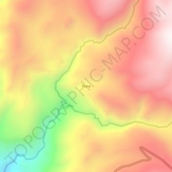 Mappa topografica Puna, altitudine, rilievo