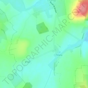 Mappa topografica Laquelle, altitudine, rilievo
