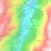 Mappa topografica Gerbelle, altitudine, rilievo