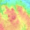Mappa topografica Lyonnais, altitudine, rilievo