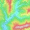 Mappa topografica Prati di Mezzanego, altitudine, rilievo
