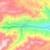 Mappa topografica Cisneros, altitudine, rilievo