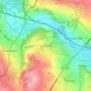 Mappa topografica Calverley, altitudine, rilievo