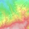 Mappa topografica Vivo d'Orcia, altitudine, rilievo