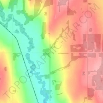 Mappa topografica Montney, altitudine, rilievo