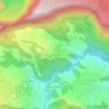Mappa topografica Mare à Martin, altitudine, rilievo